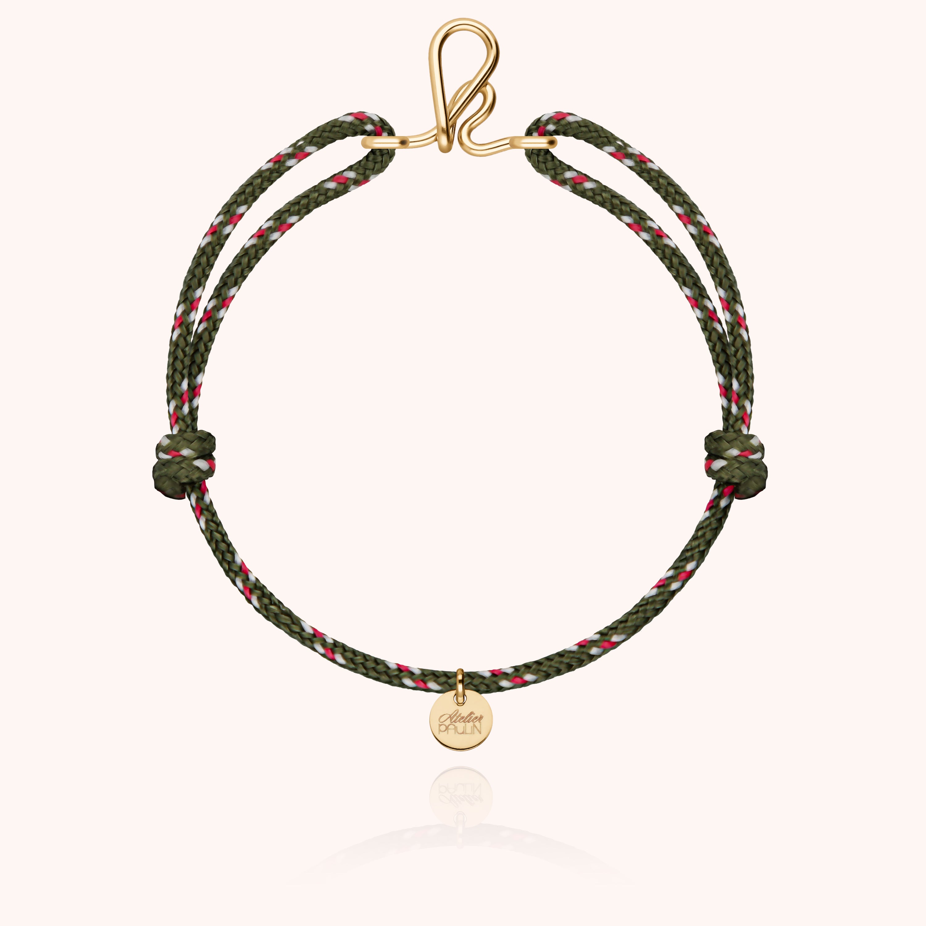 Men’s Initial Knot Cord Bracelet - 14k yellow gold filled