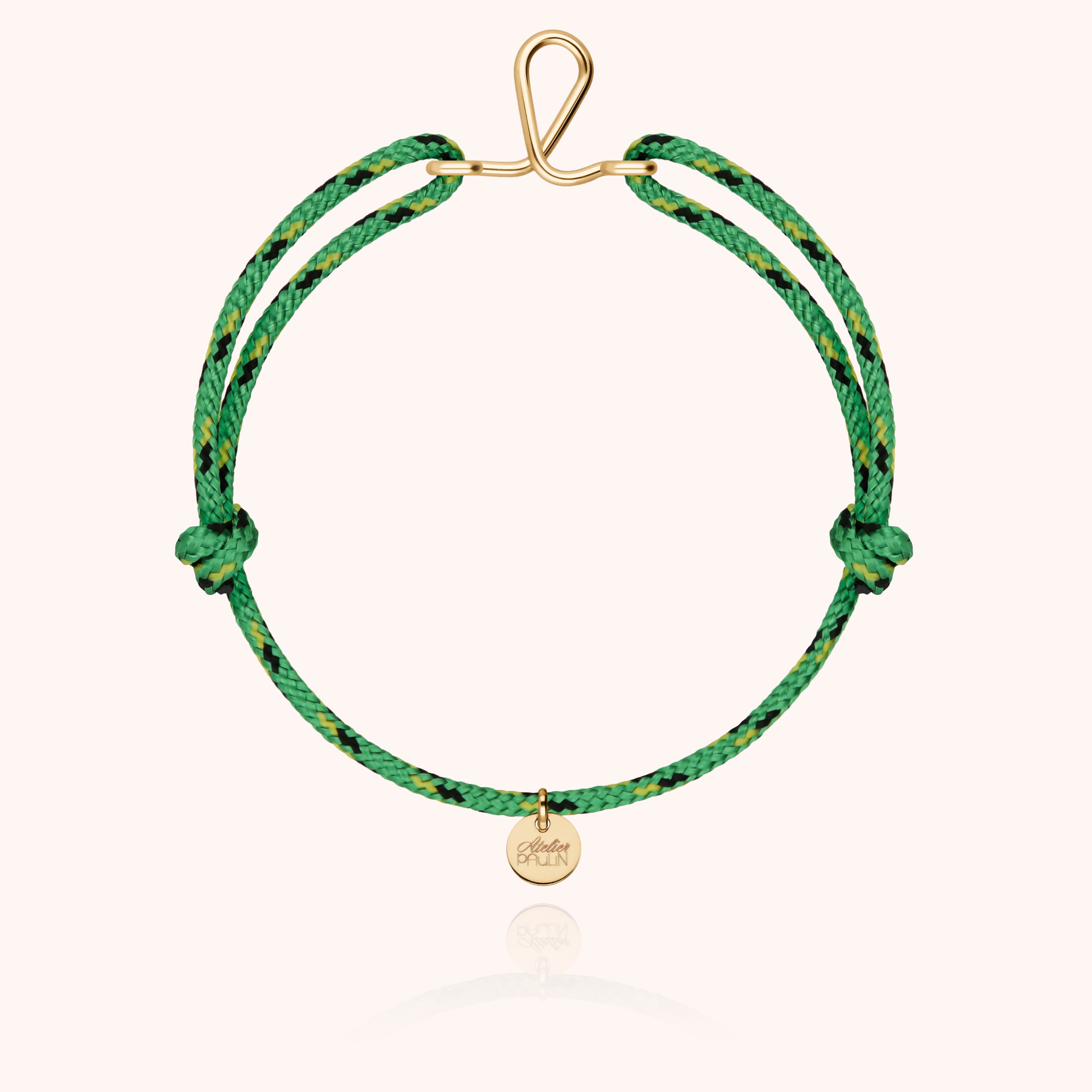 Men’s Initial Knot Cord Bracelet - 14k yellow gold filled