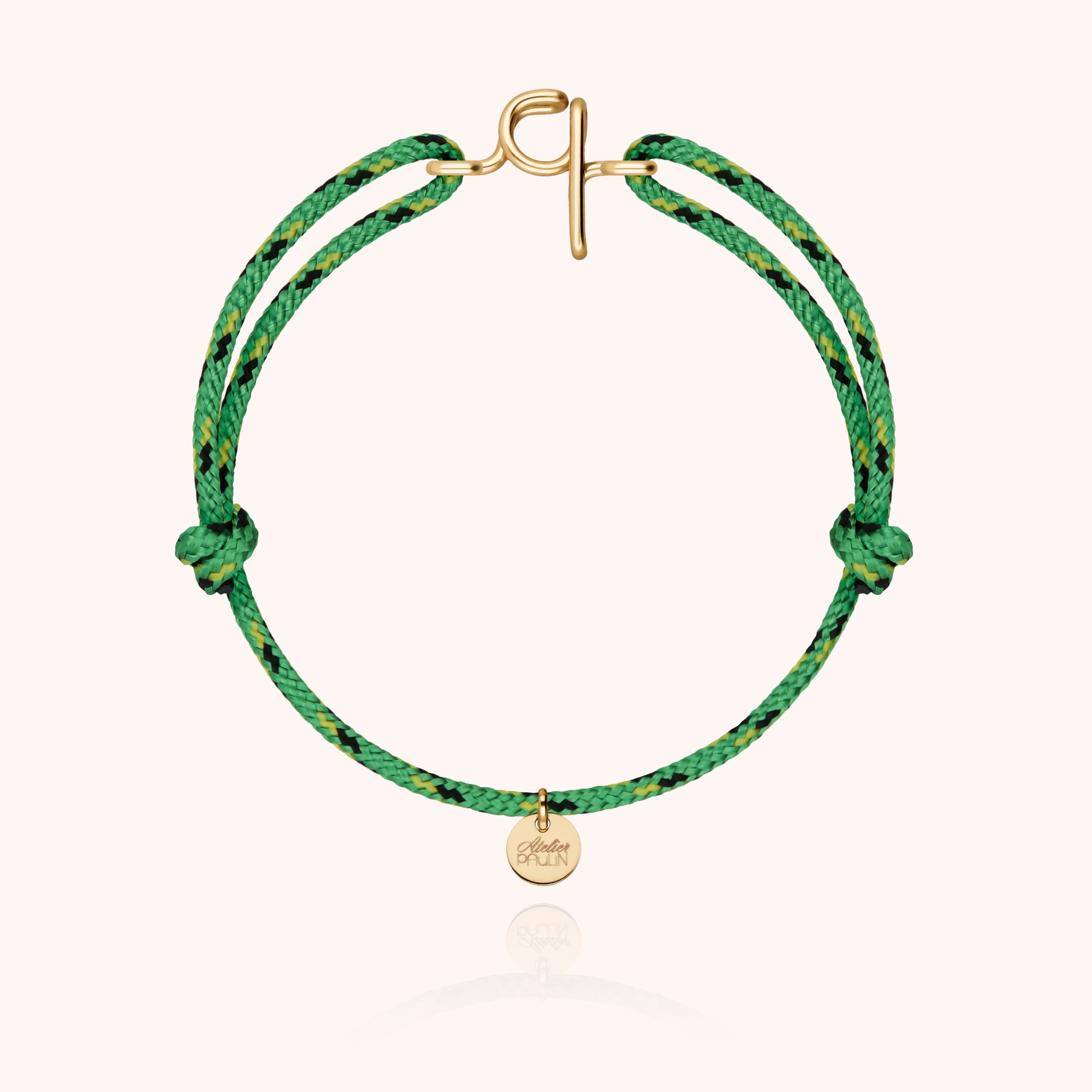 Men’s Initial Knot Cord Bracelet - 14k yellow gold filled