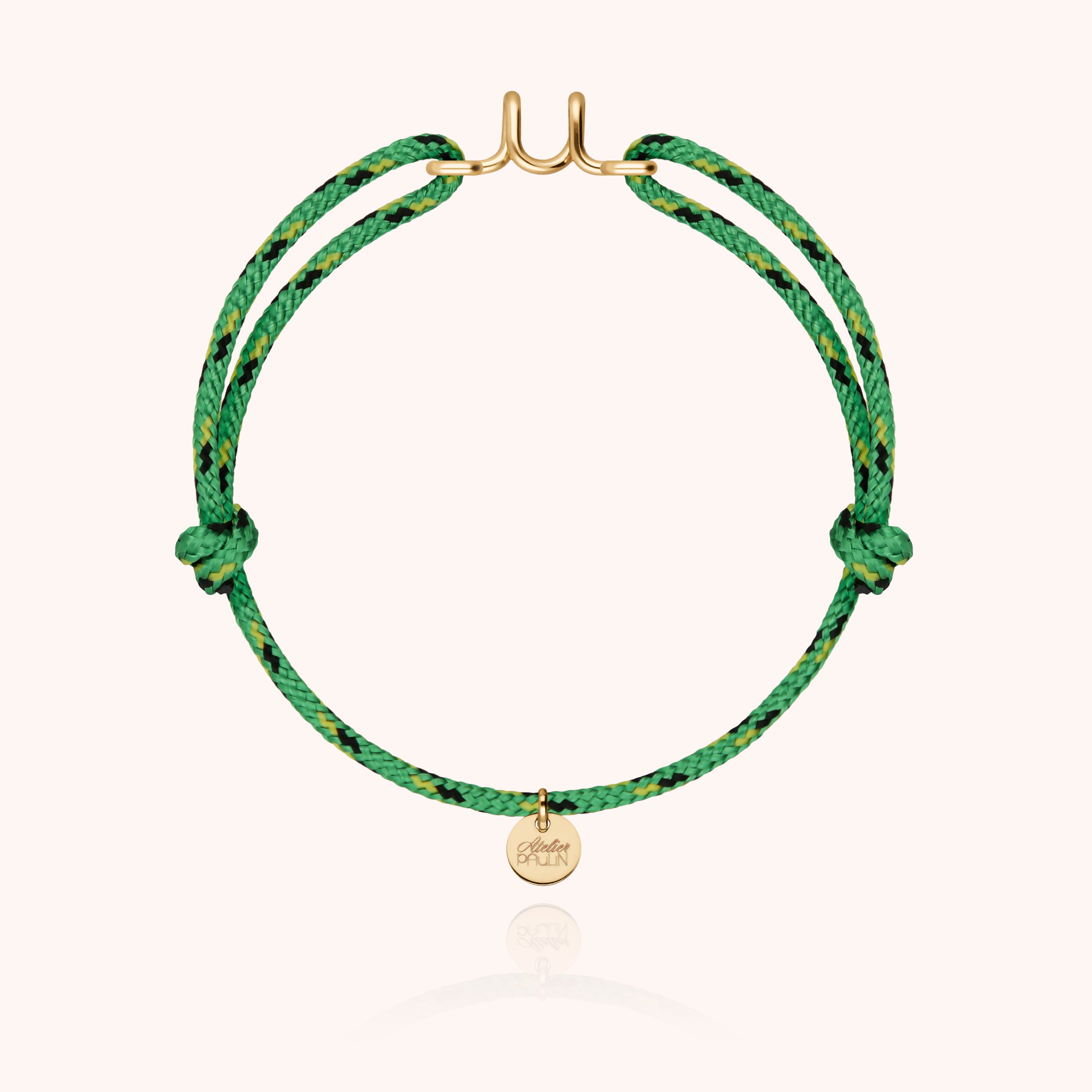 Men’s Initial Knot Cord Bracelet - 14k yellow gold filled