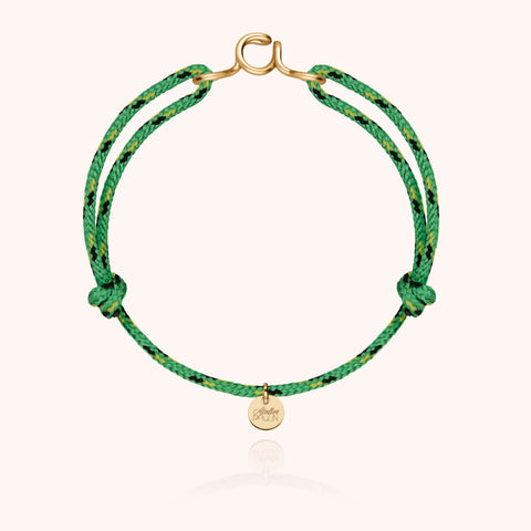 14k yellow gold filled - green