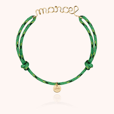 18k yellow gold - green