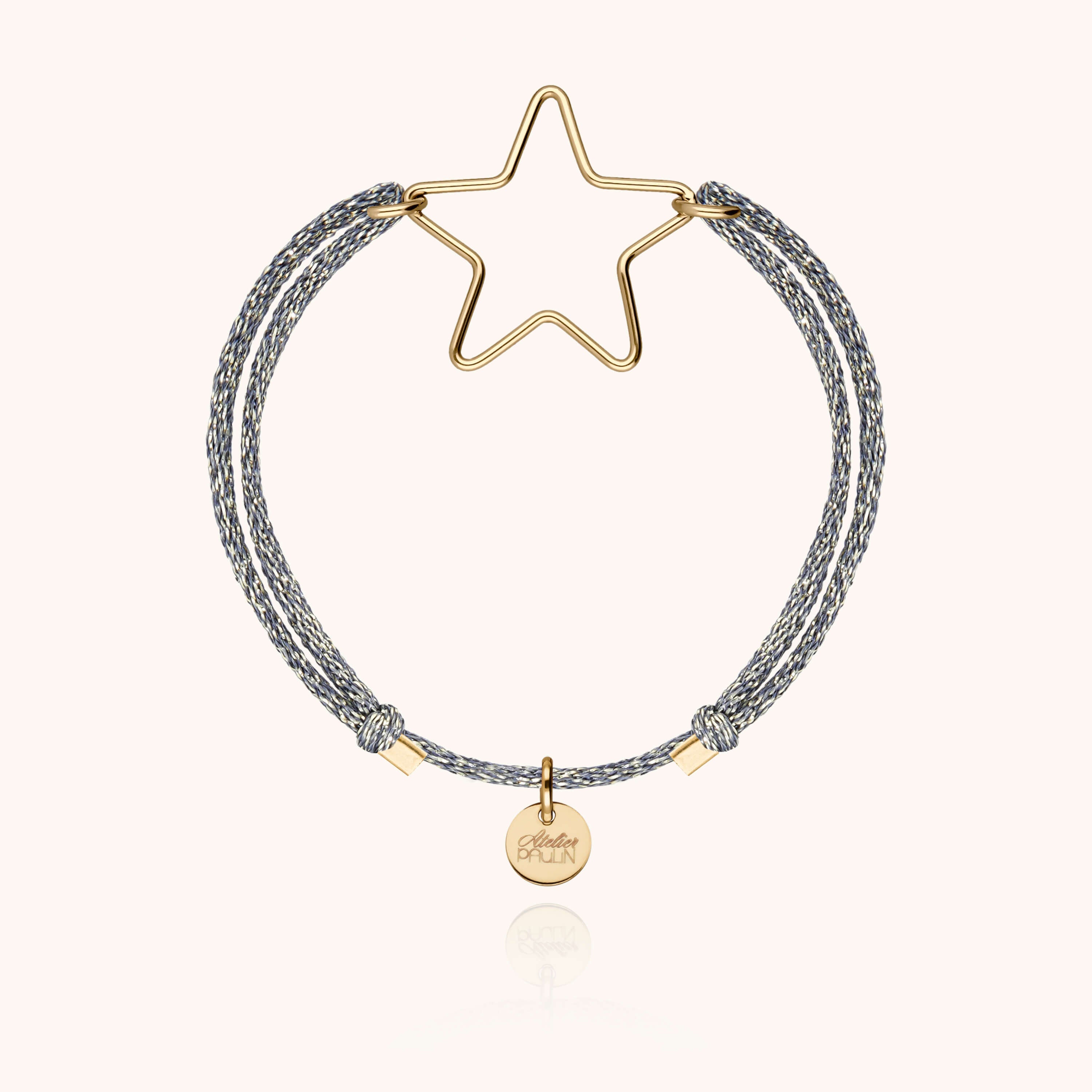 Bracelet Cordon Lurex Mini Star porté au poignet — livraison express sécurisée