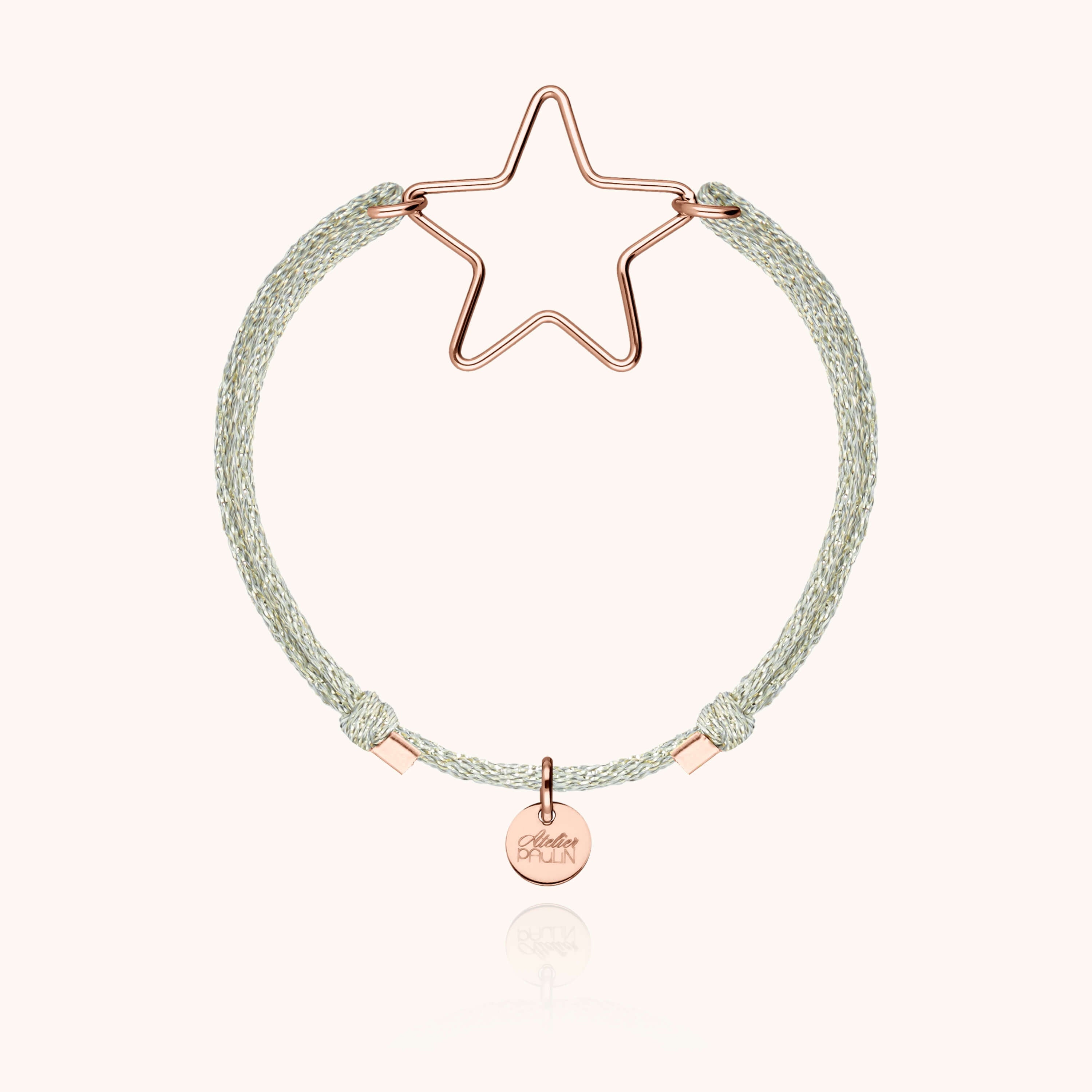 Bracelet Cordon Lurex Mini Star — bracelet personnalisable Atelier Paulin
