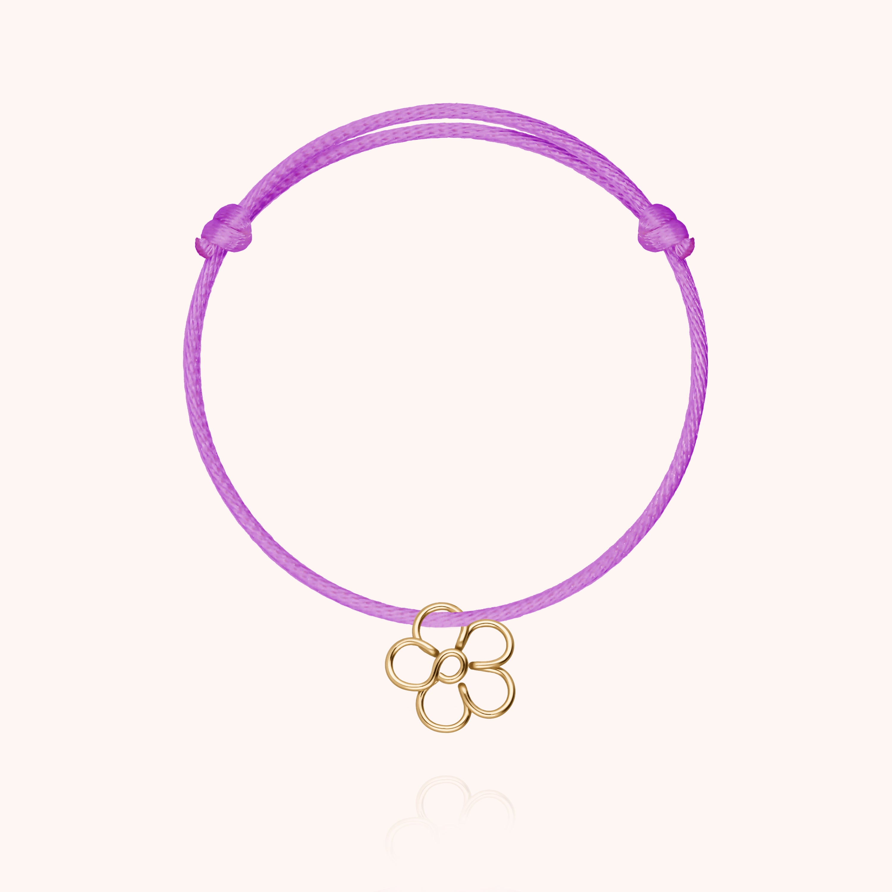 Free Tiny Blossom Charms Cord Bracelet