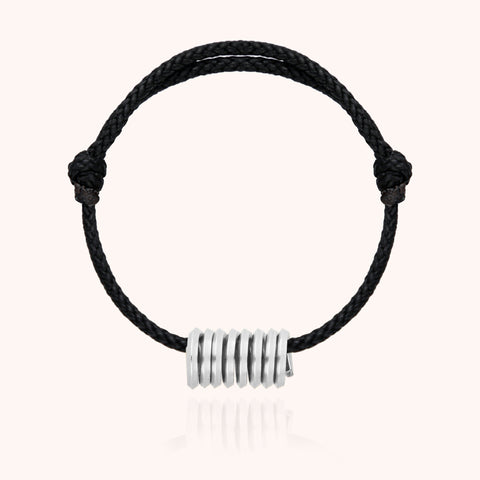 alternate image of Matt Cord Bracelet - silver