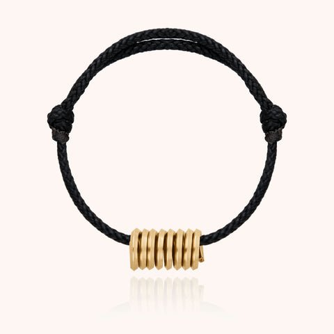 14k yellow gold filled - black