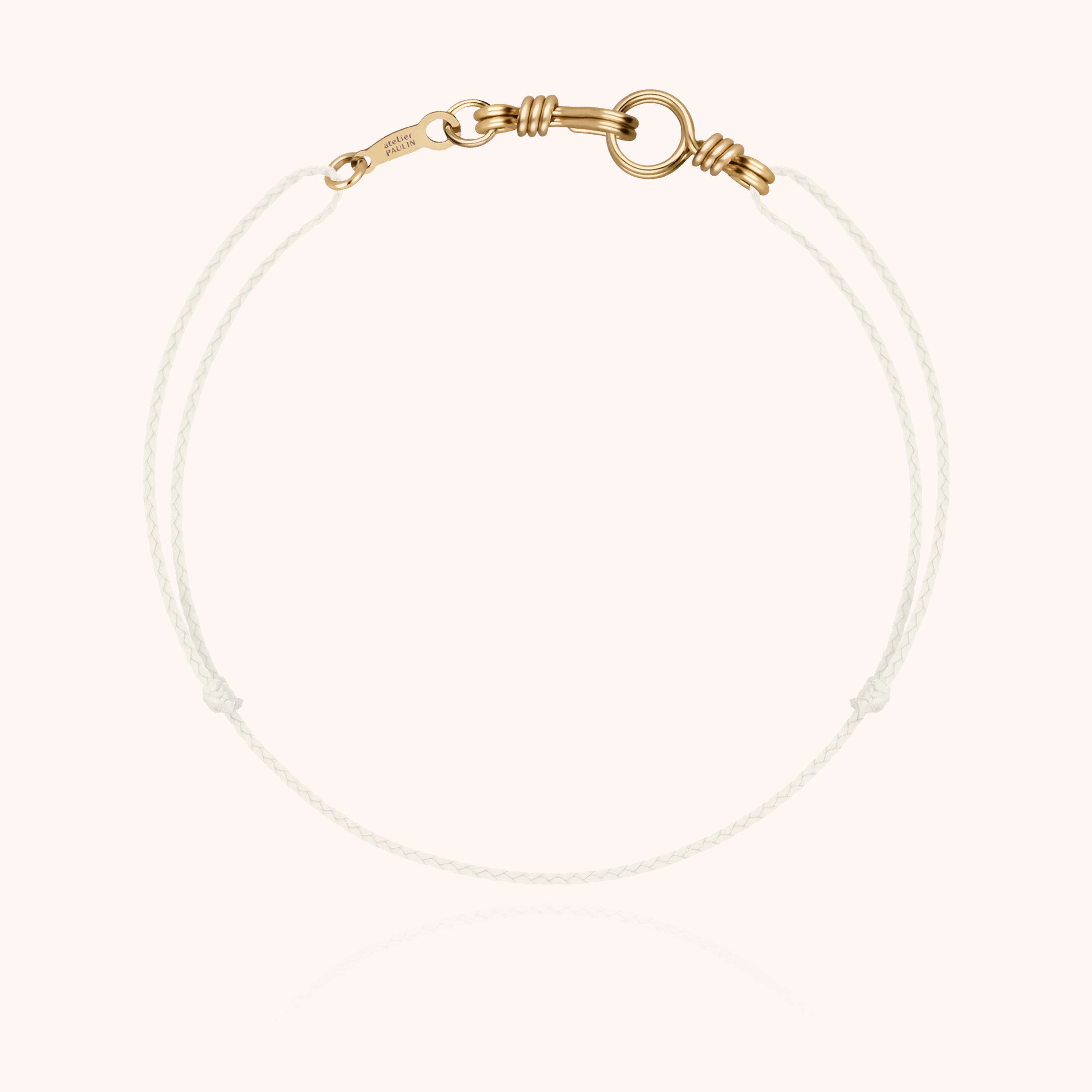 Mini Cord Bracelet Attach Me - yellow gold 750/1000