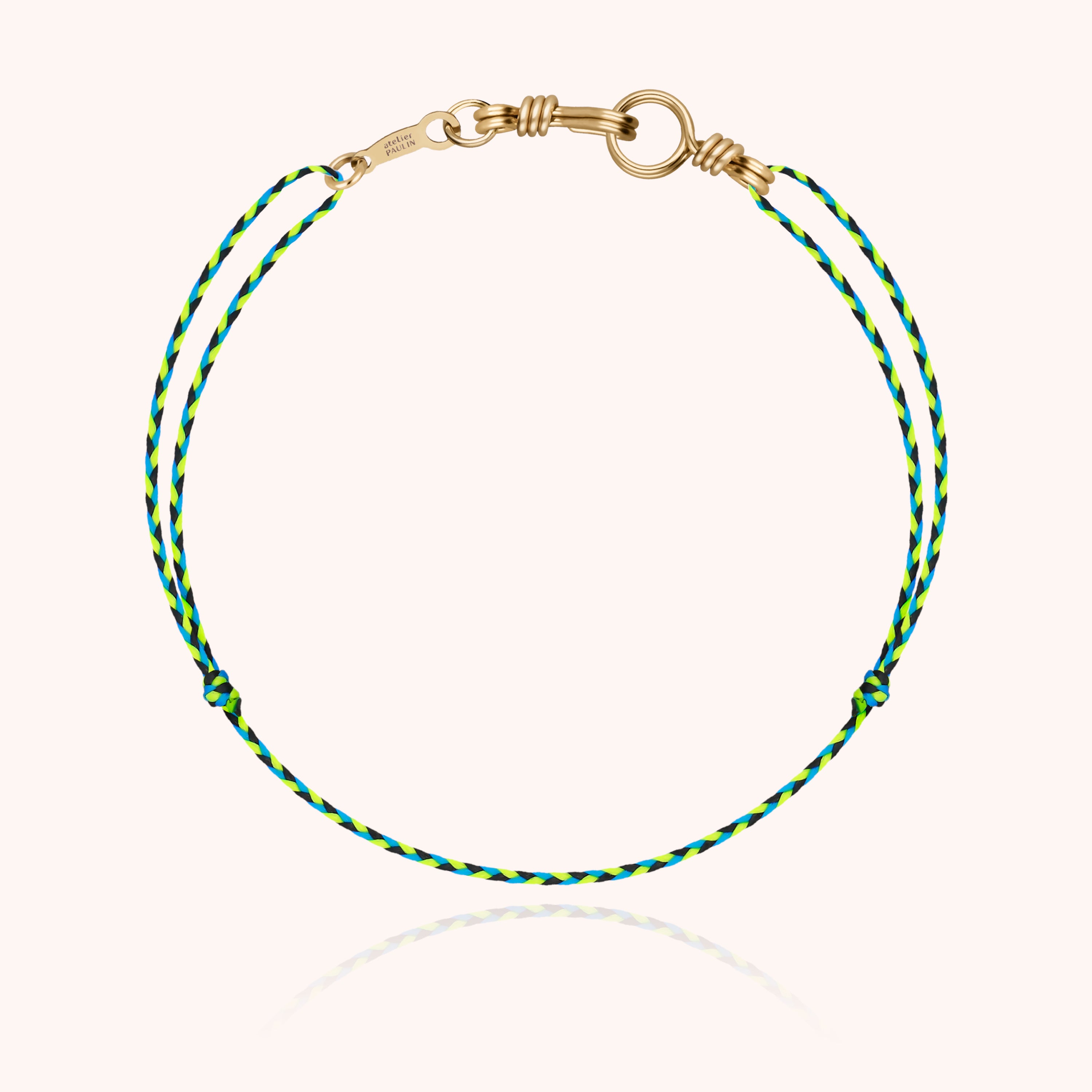 Bracelet Cordon Mini Attache moi - or jaune 750/1000