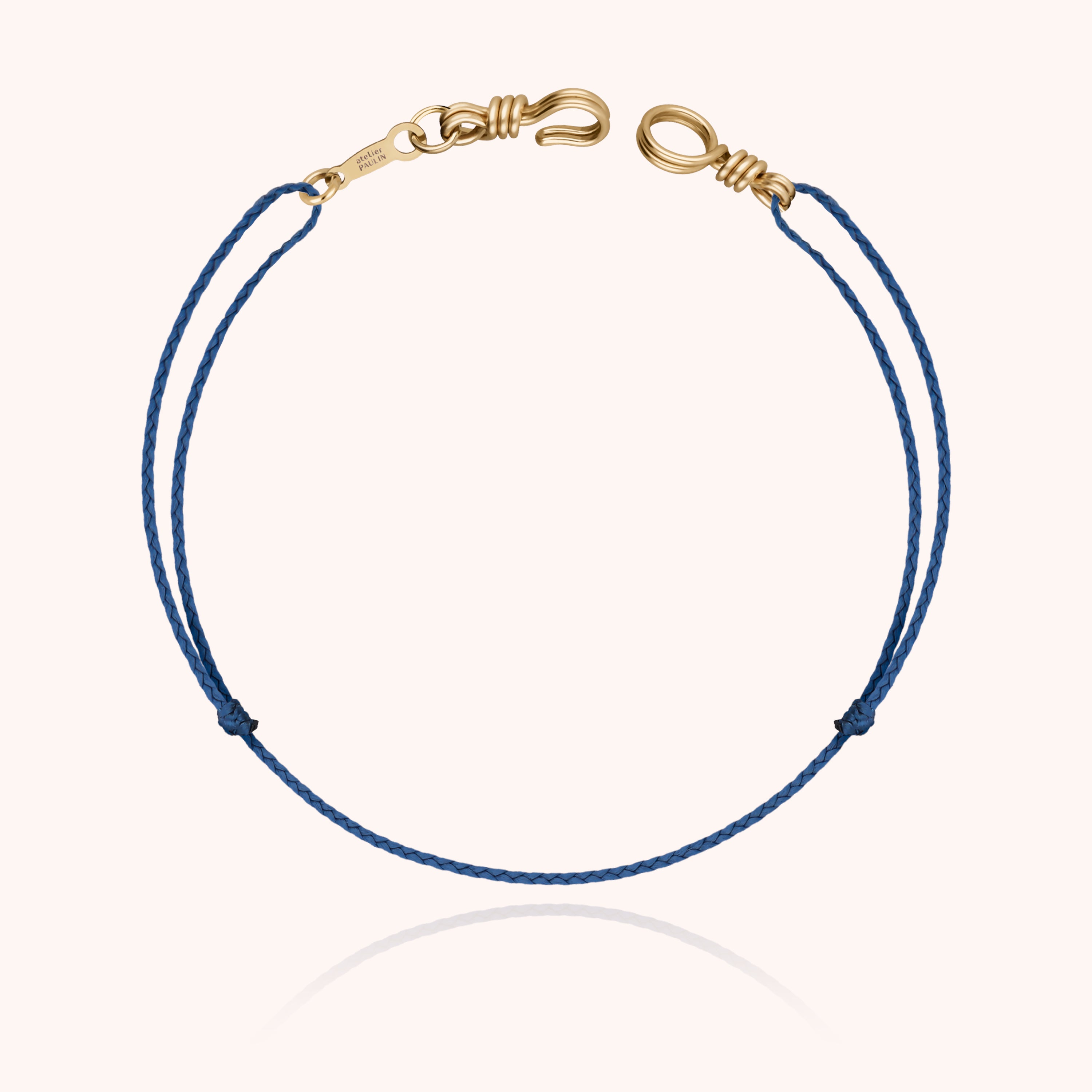 Mini Cord Bracelet Attach Me - yellow gold 750/1000