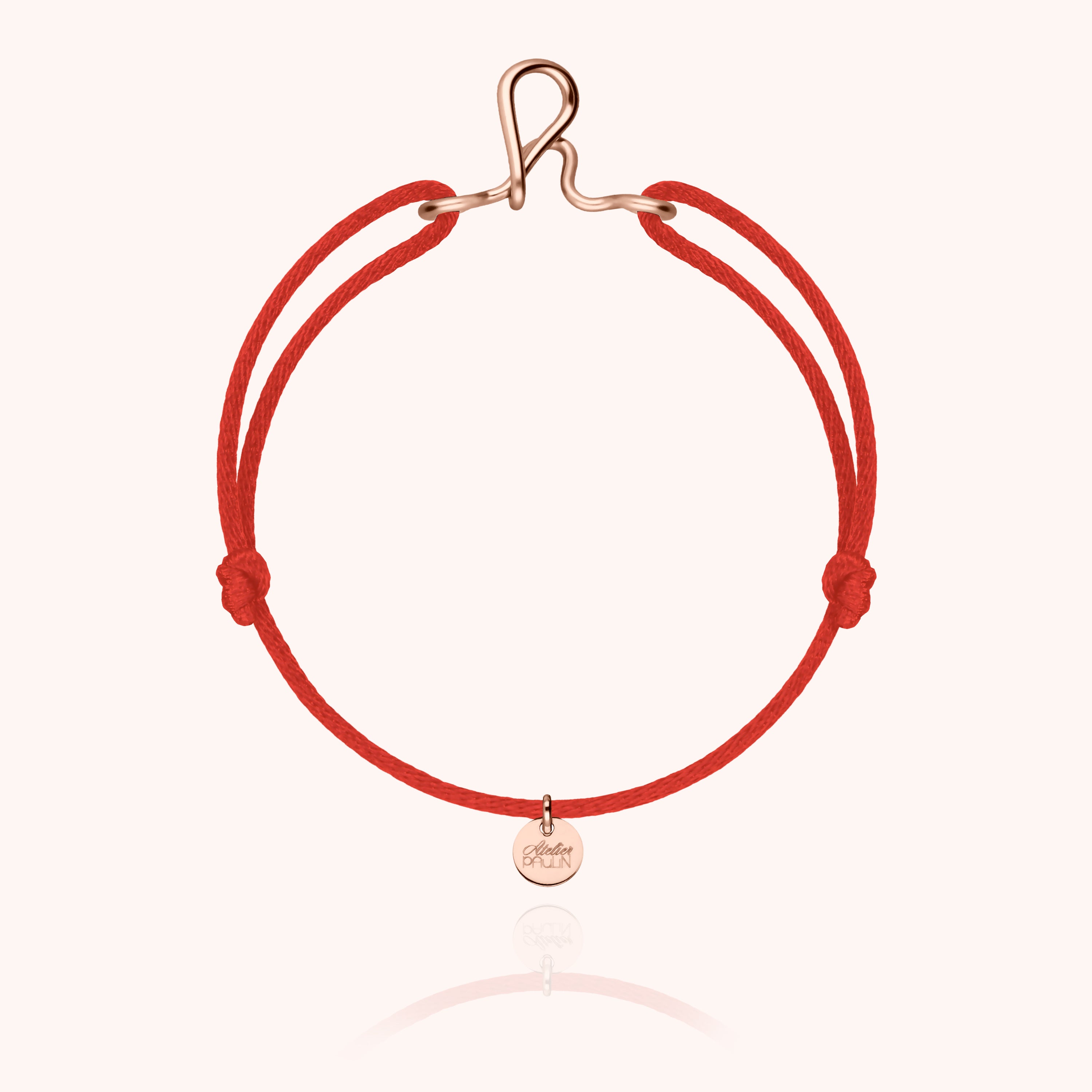 Bracelet cordon sobre masculin gold filled 14k cadeau masculin Atelier Paulin - or rose laminé