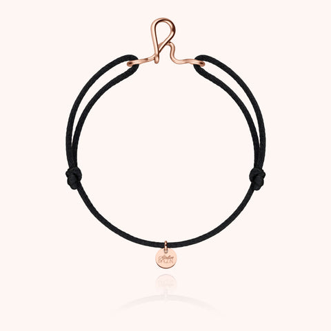 14k rose gold filled - black