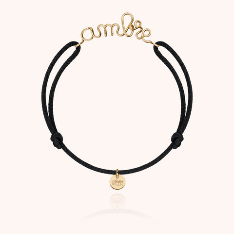 14k yellow gold filled - black