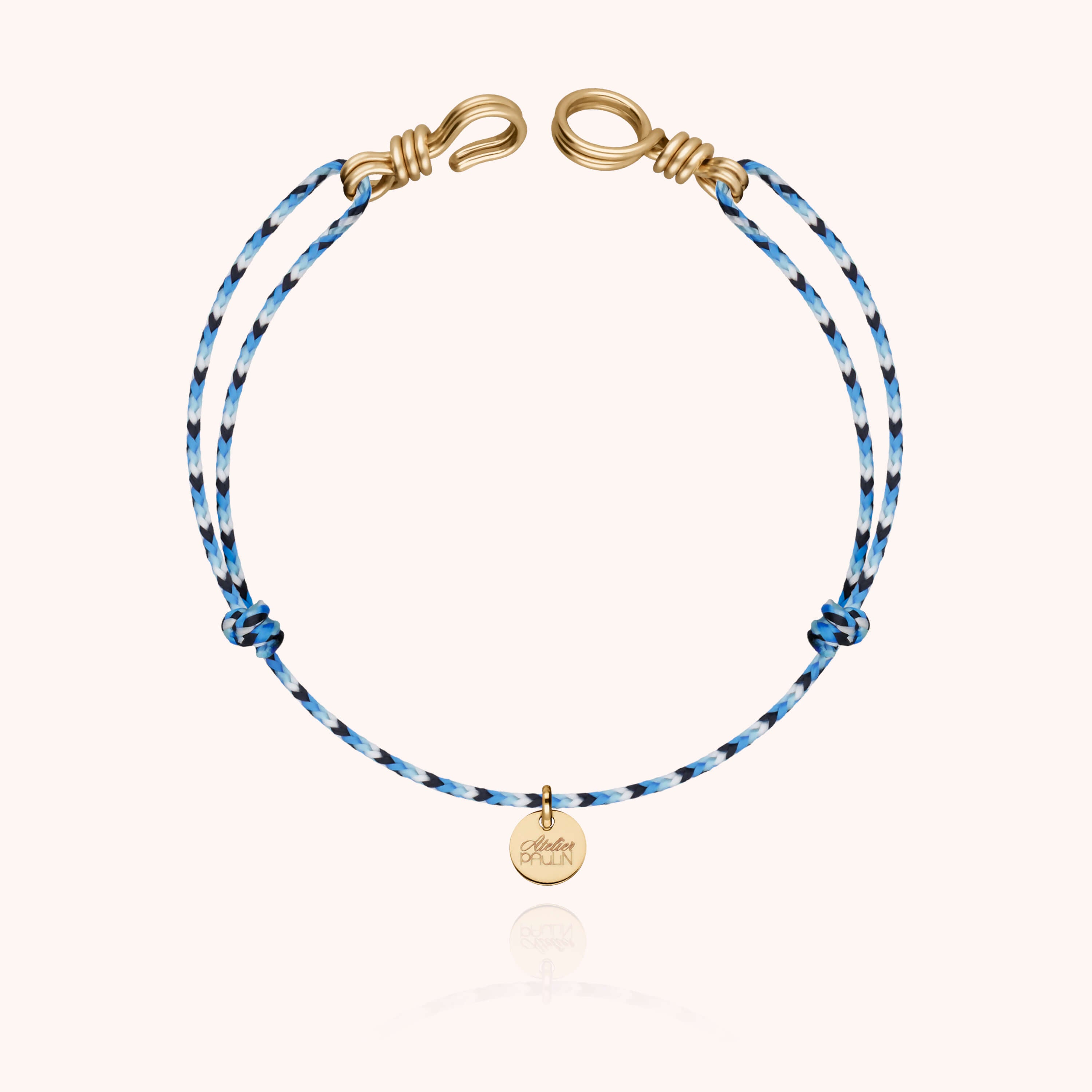 Bracelet cordon élégant homme gold filled 14k anniversaire homme Atelier Paulin - or jaune laminé