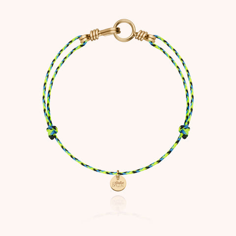 14k yellow gold filled - green