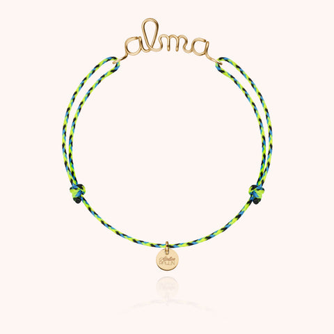 18k yellow gold - green