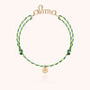 18k yellow gold - green 1