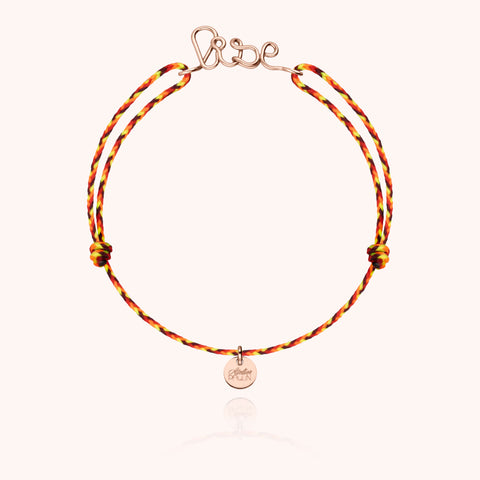 18k rose gold - red