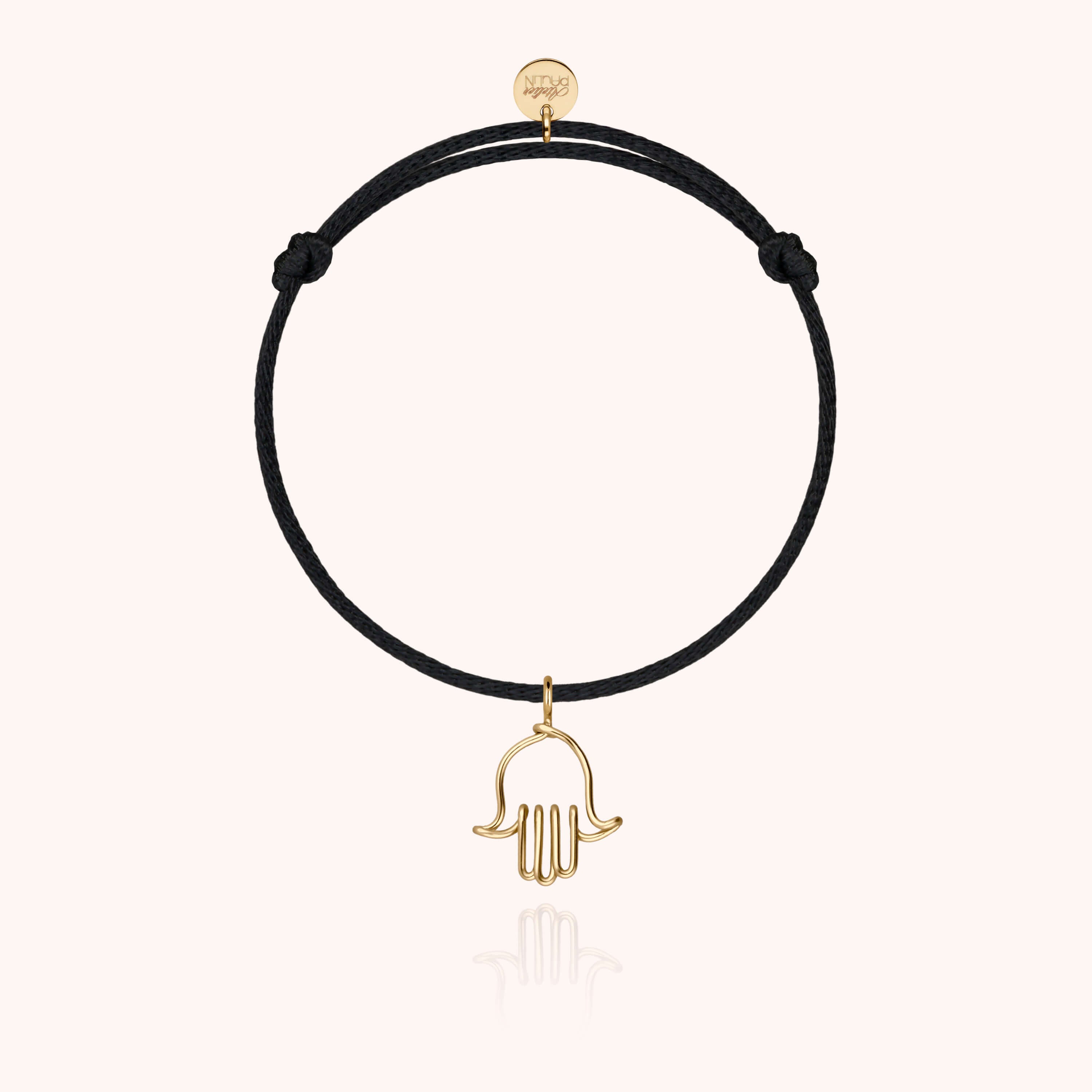 Détail façonnage prénom personnalisé bracelet cordon or façonnage main sans soudure - or jaune laminé