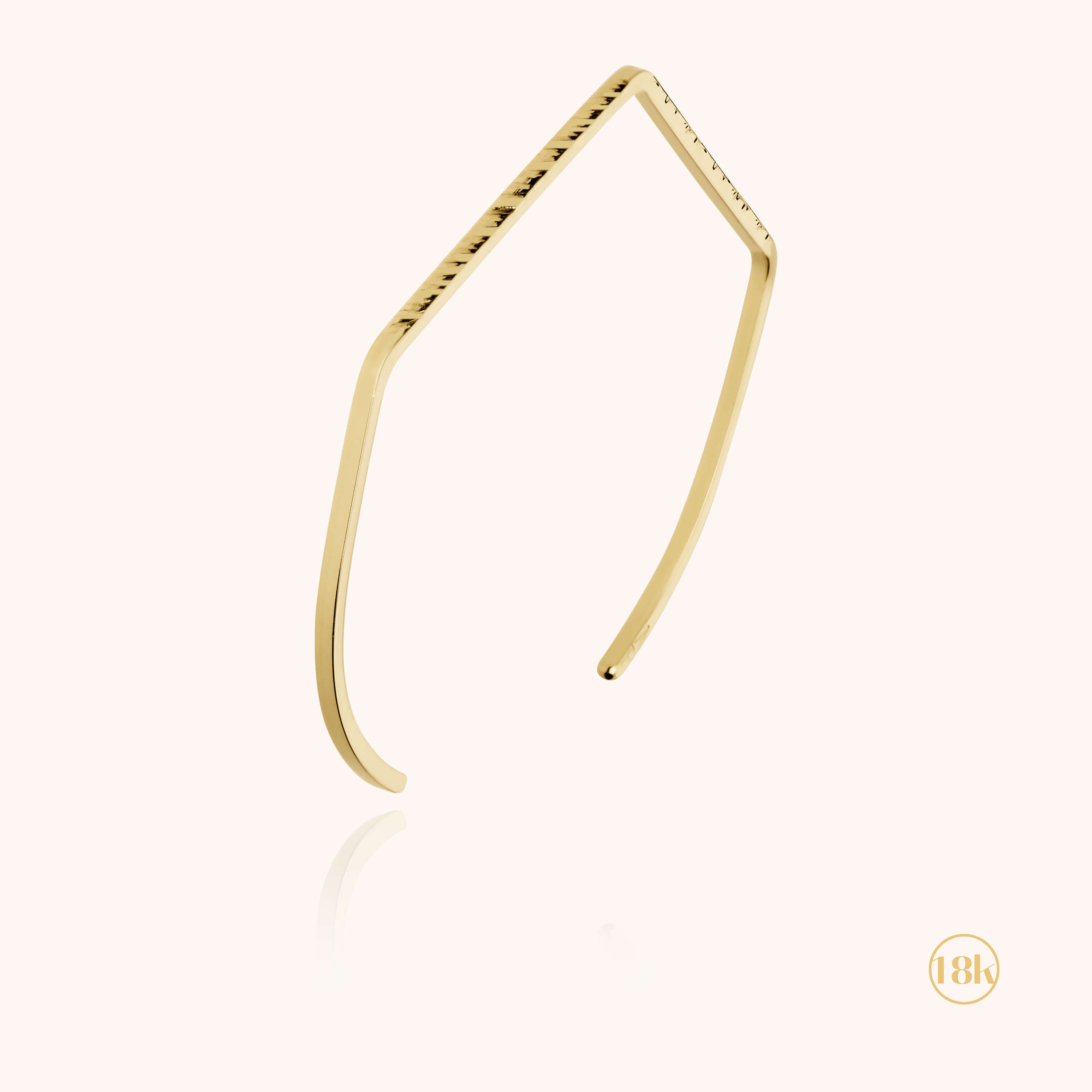 Bracelet Epsilon Squared Martelé - vermeil