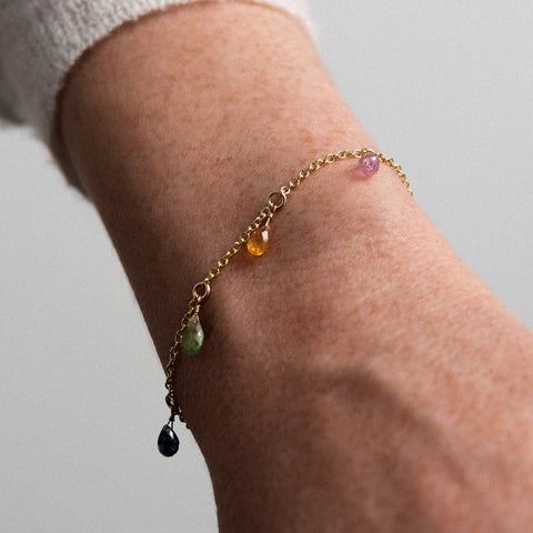 alternate image of Luna Bracelet - rainbow sapphire