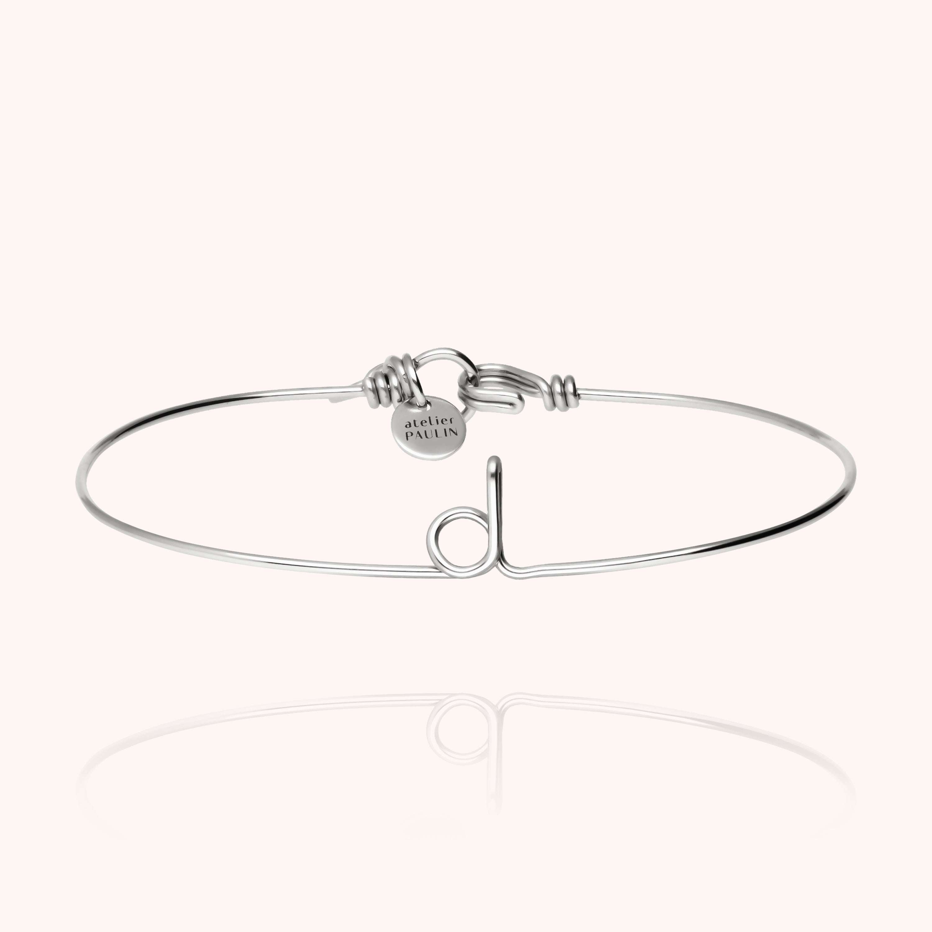 Original Initiale Bangle Bracelet - silver
