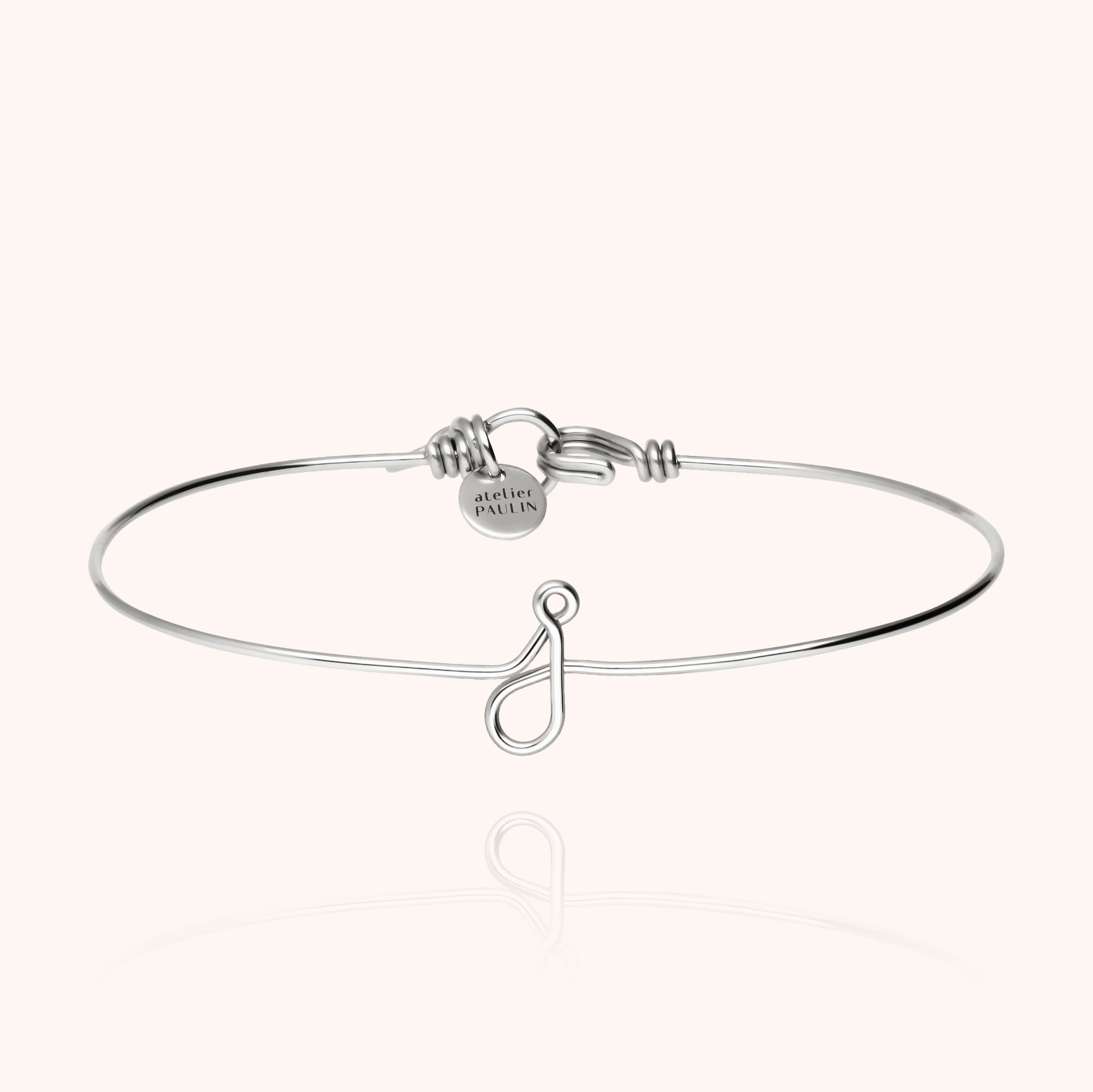 Original Initiale Bangle Bracelet - silver