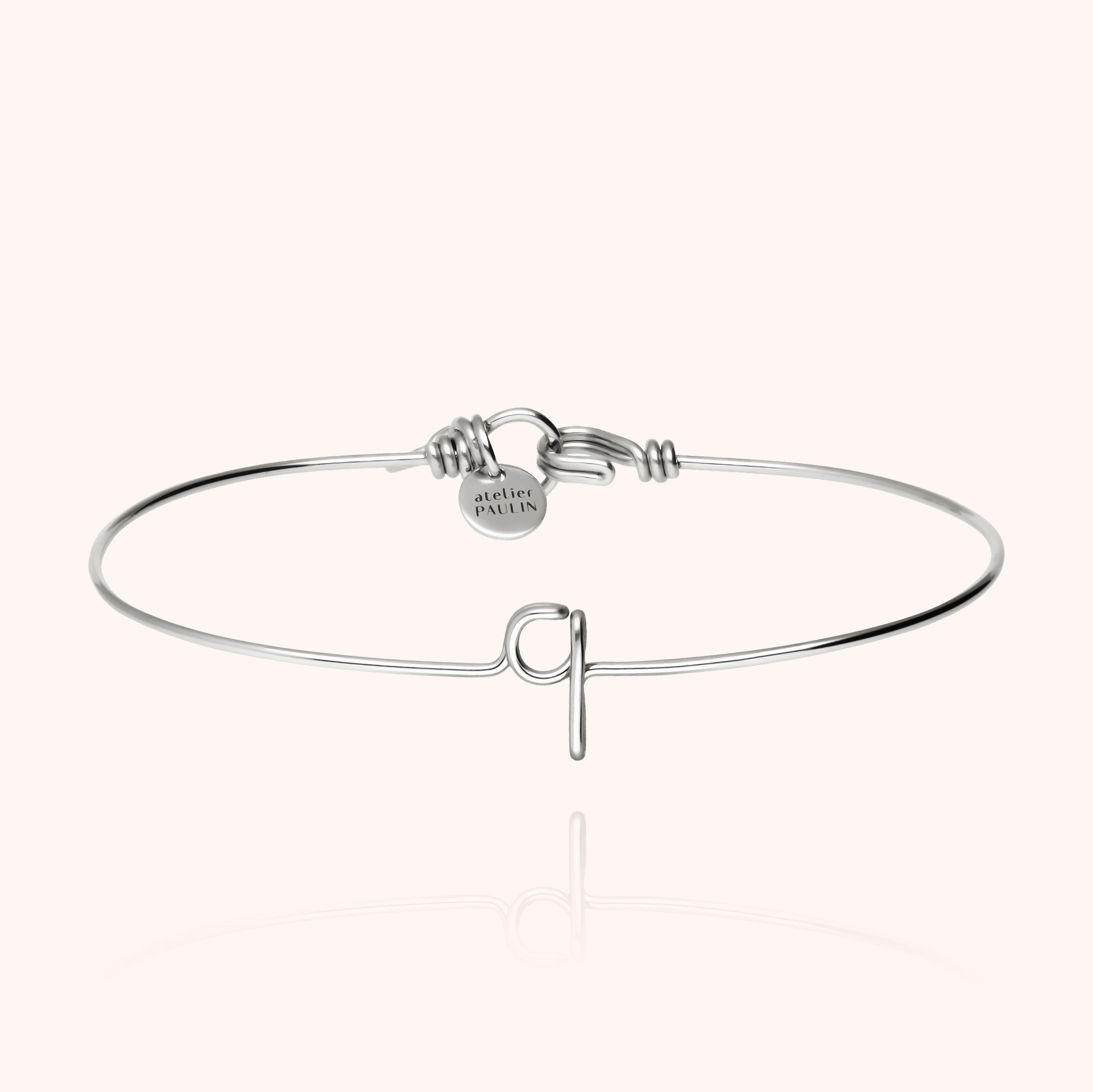 Original Initiale Bangle Bracelet - silver