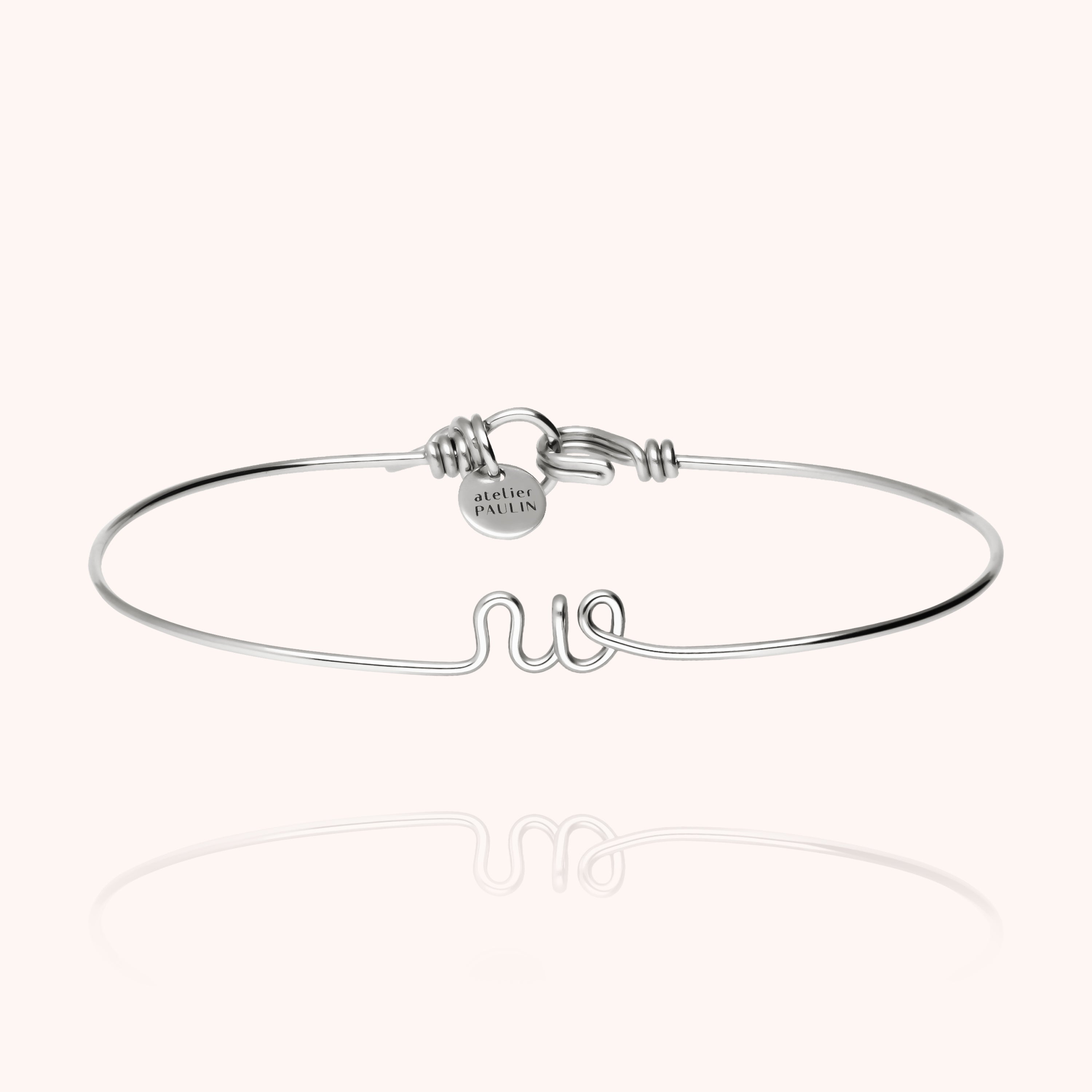 Original Initiale Bangle Bracelet - silver