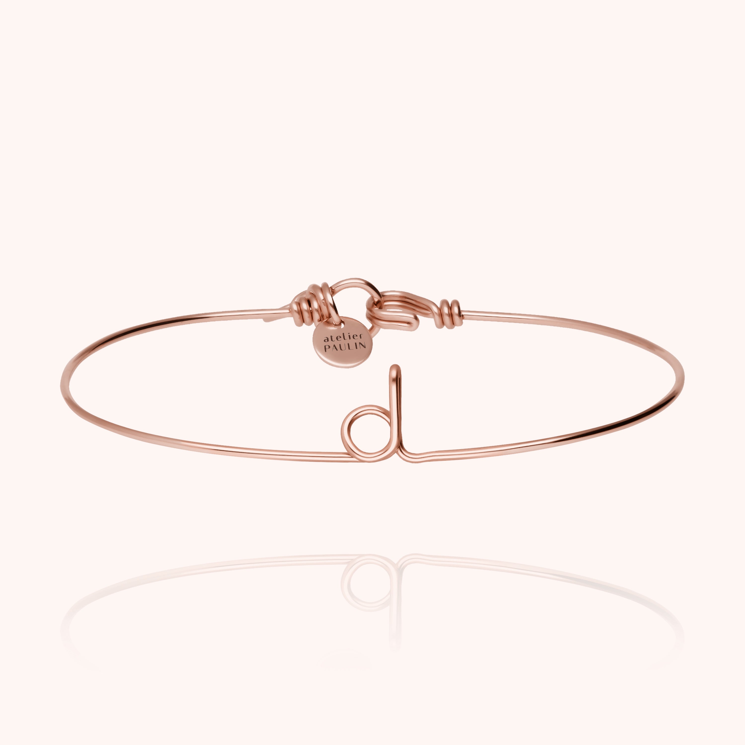 Bracelet Jonc Original Initiale personnalisable — cadeau unique et personnalisé