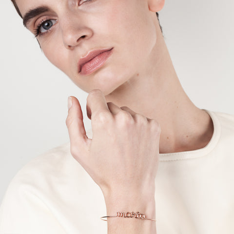 alternate image of Original Personalized Bracelet - 14k rose gold filled