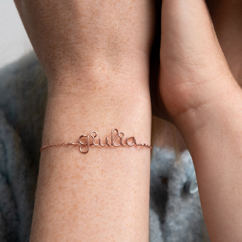 alternate image of Richelieu Personalized Bracelet - 18k rose gold