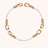 Attache moi Tercet Bracelet - 14k yellow gold filled and silver 3