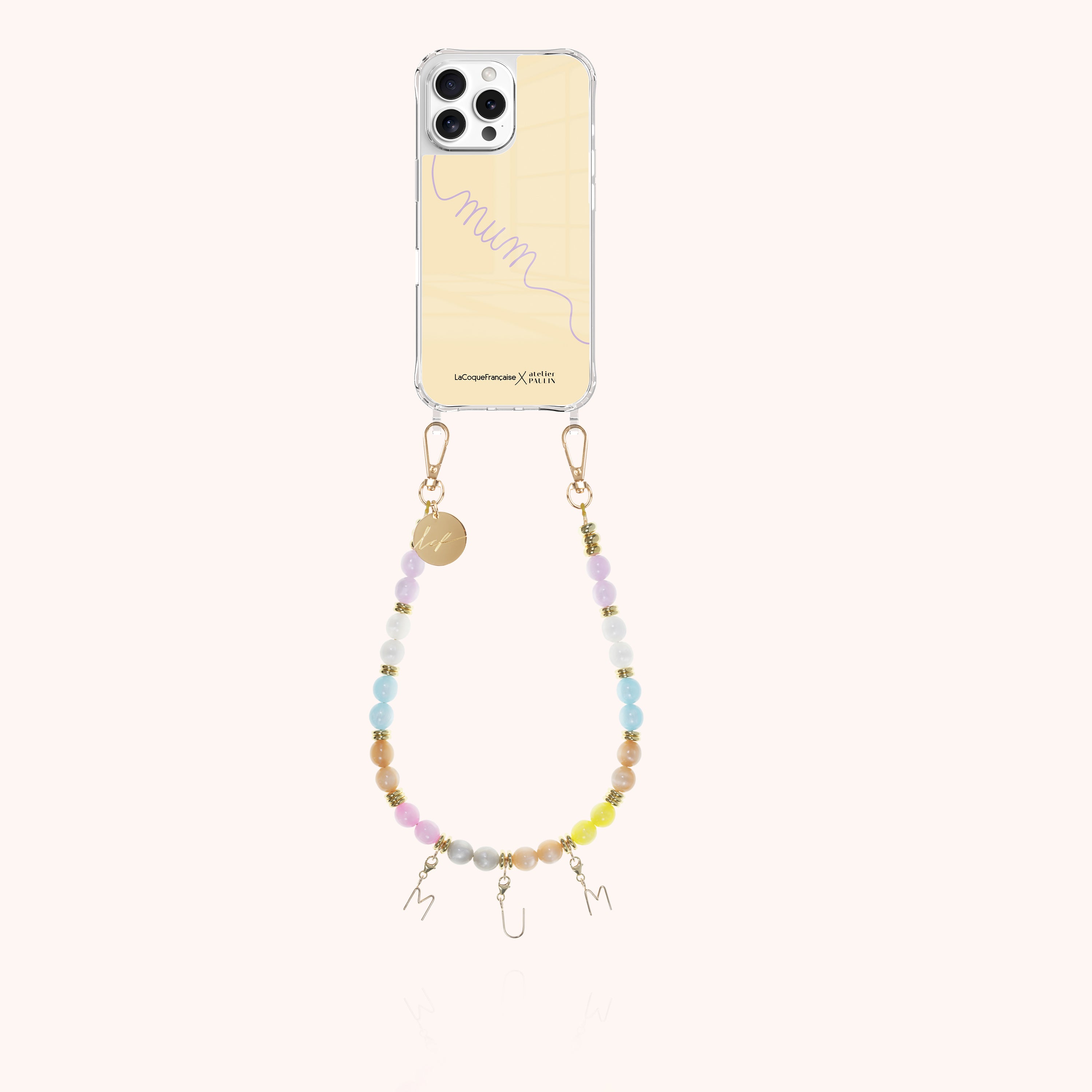 Détail façonnage message personnalisé collier façonnage main sans soudure