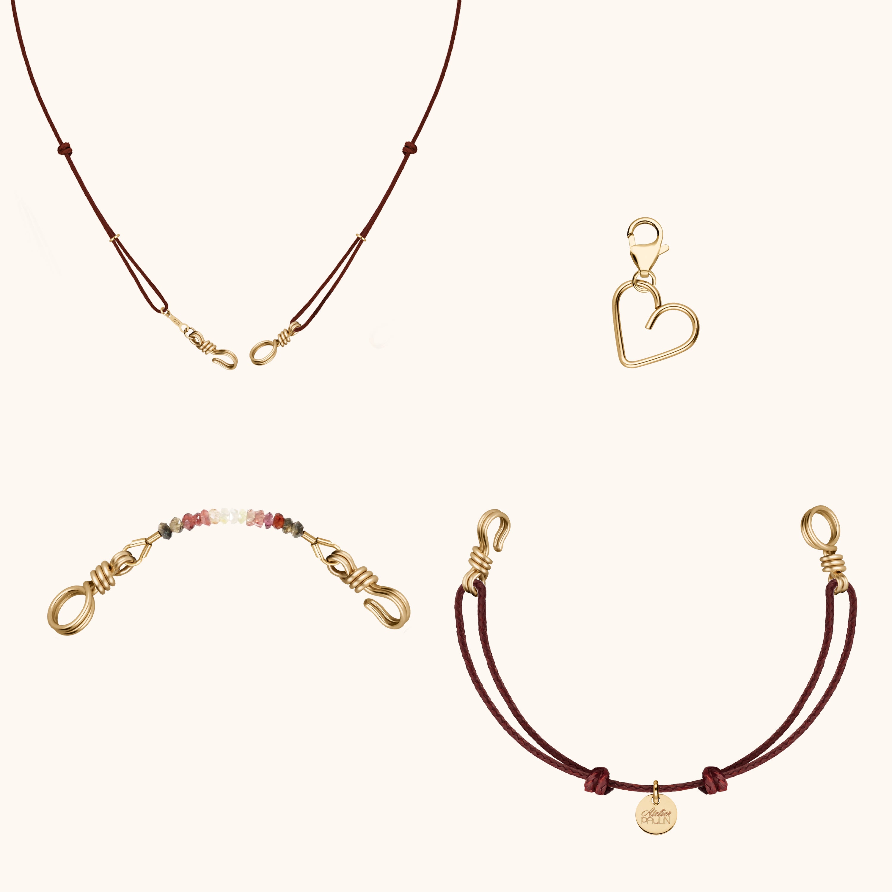 Attache moi Cord Gift Set - 14k yellow gold filled