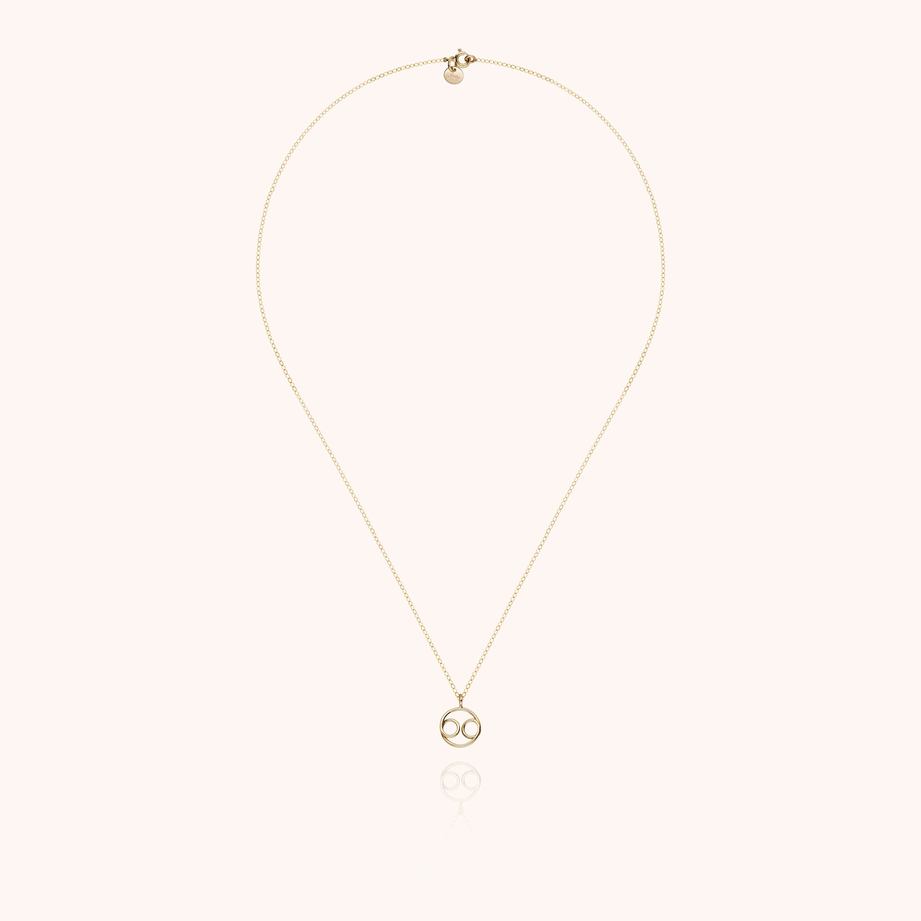 Collier Astro Cancer — détail du fil métallique