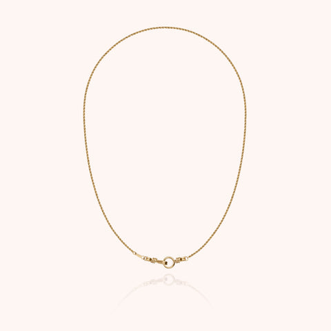 alternate image of Attache moi Rope Chain Necklace - 14k yellow gold filled
