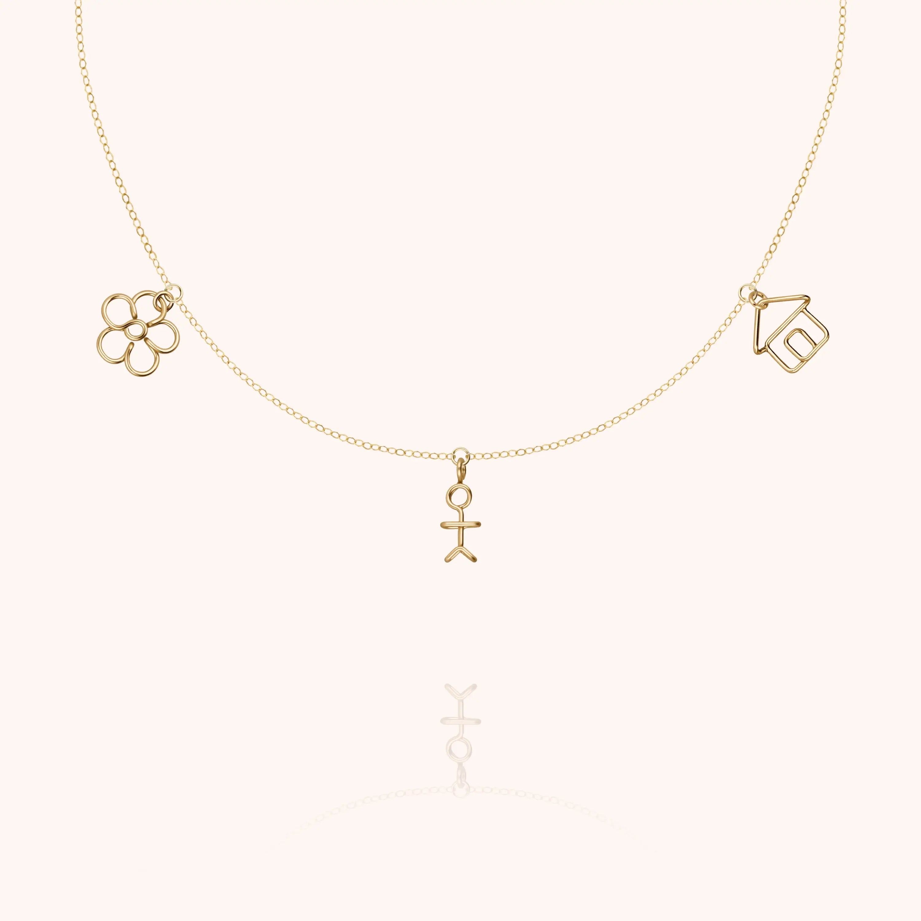 Collier Charms Dream Big — façonné à la main à Paris