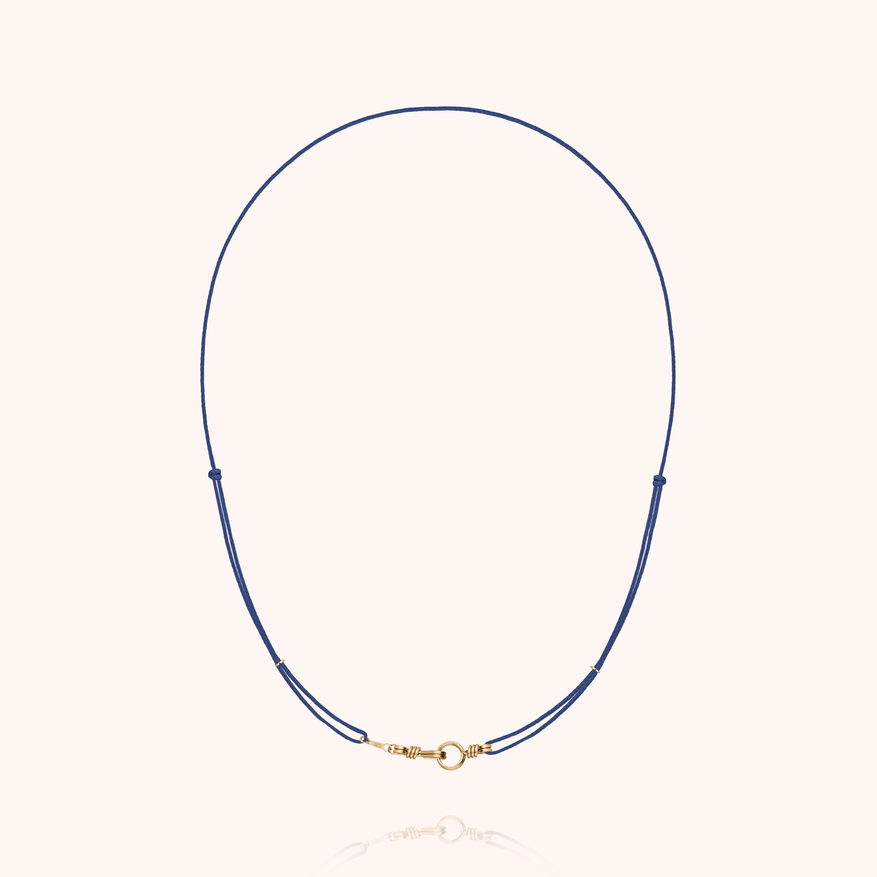Slim Knot Cord Necklace Attache moi - Yellow 14k gold-filled