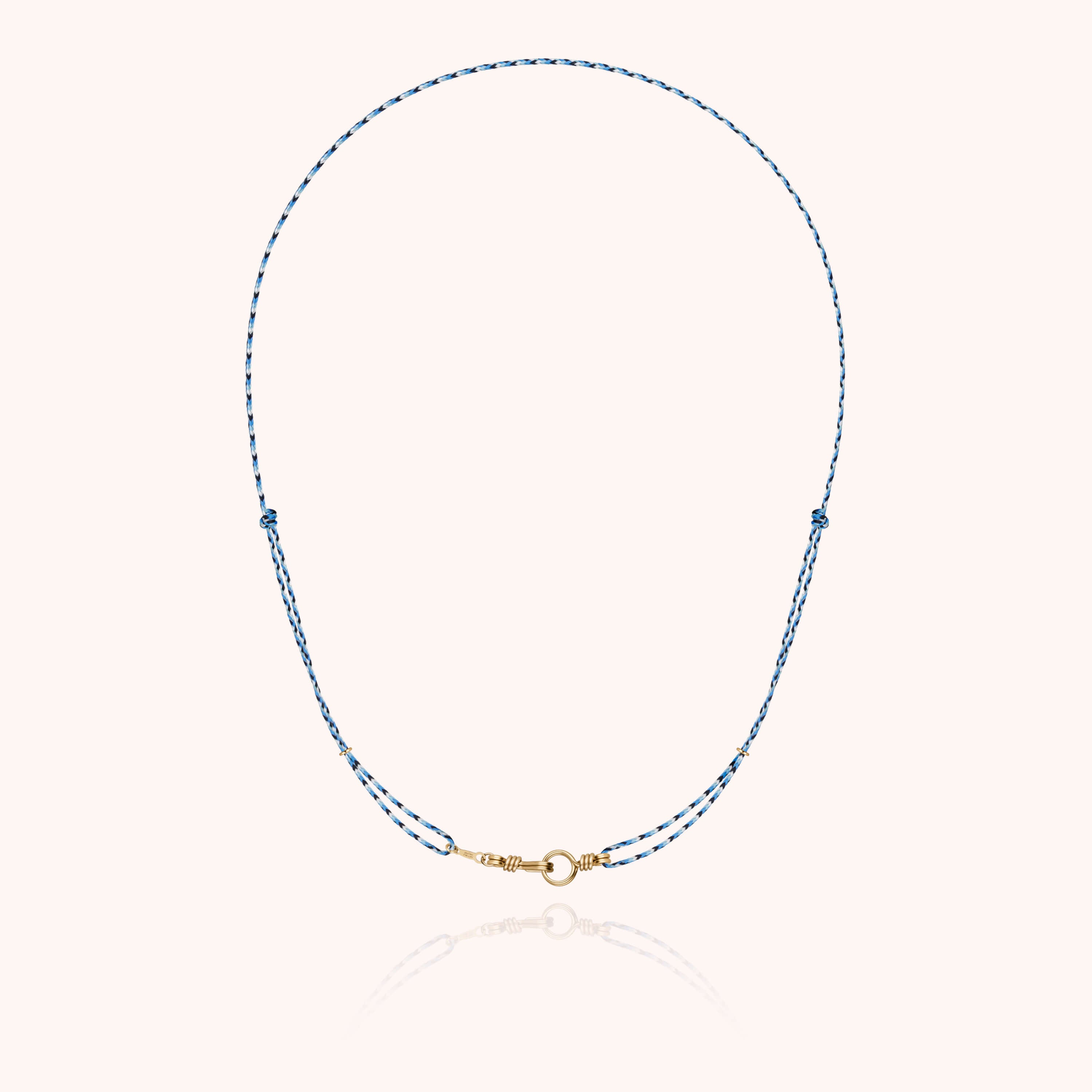 Attache moi Slim Knot Cord Necklace - 14k yellow gold filled