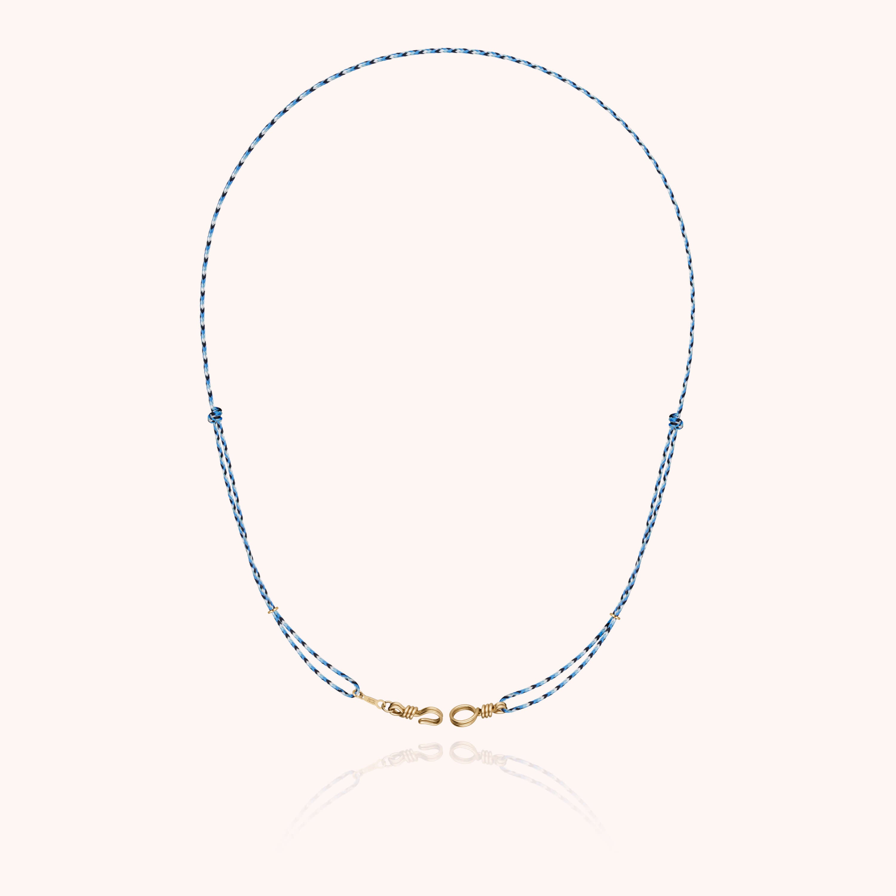 Attache moi Slim Knot Cord Necklace - 14k yellow gold filled
