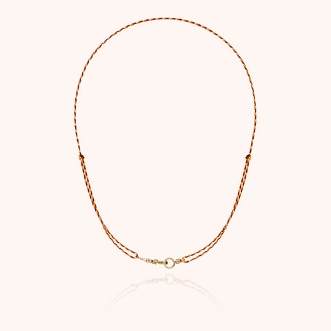 14k yellow gold filled - red