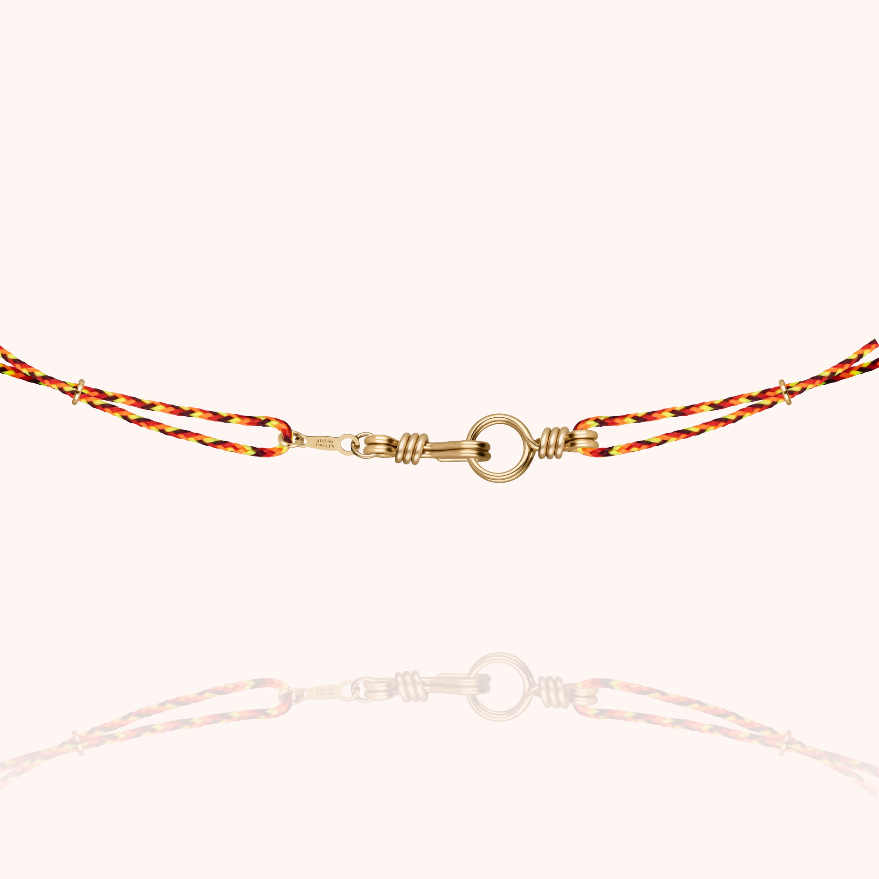 Attache moi Slim Knot Cord Necklace - 14k yellow gold filled
