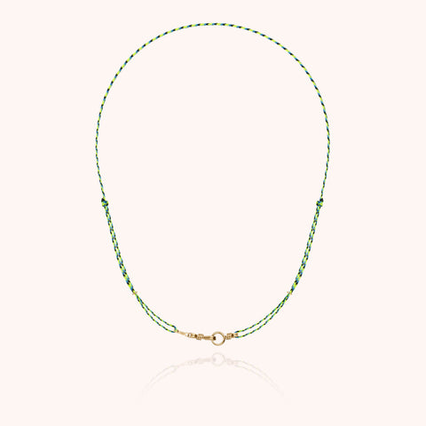 14k yellow gold filled - green