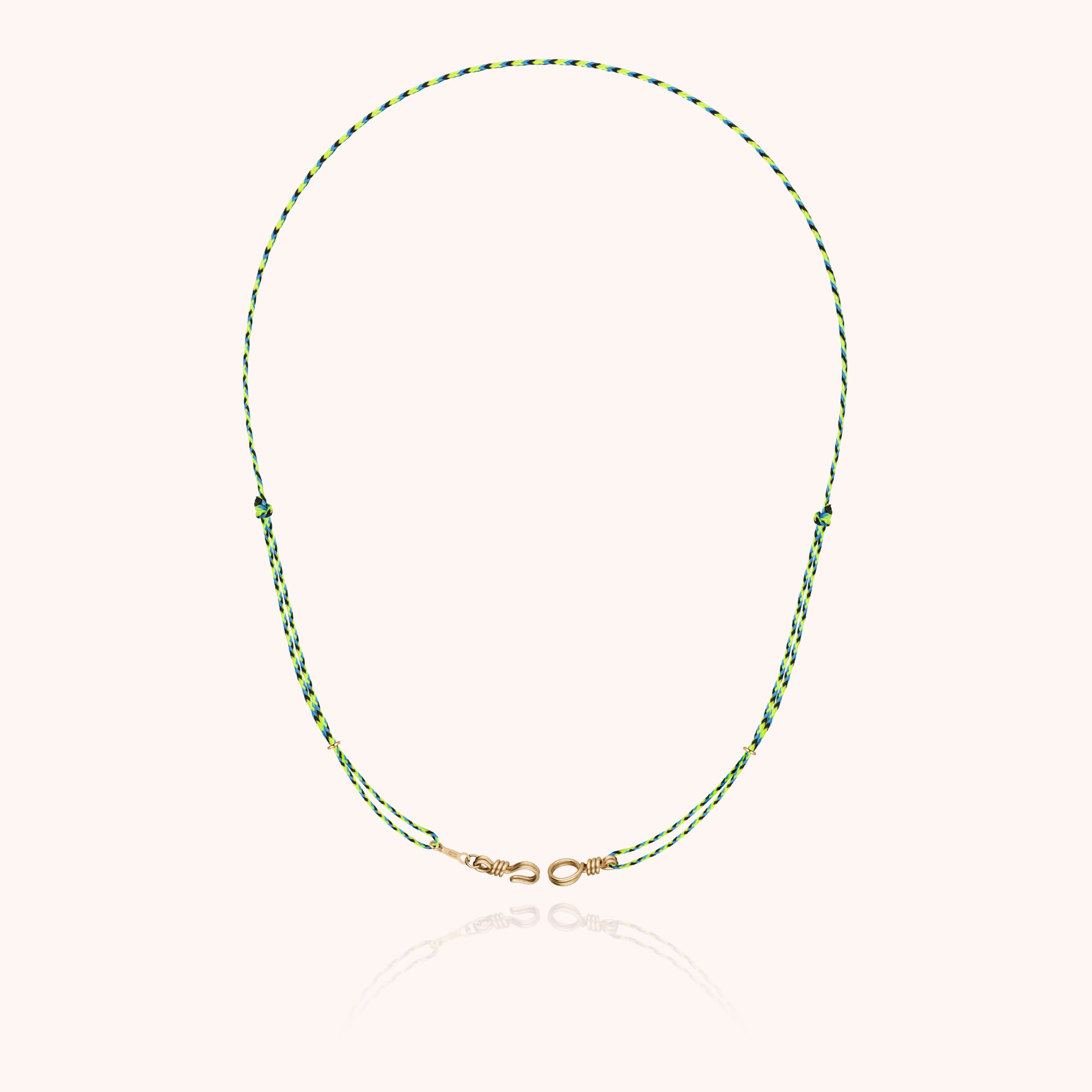 Attache moi Slim Knot Cord Necklace - 14k yellow gold filled