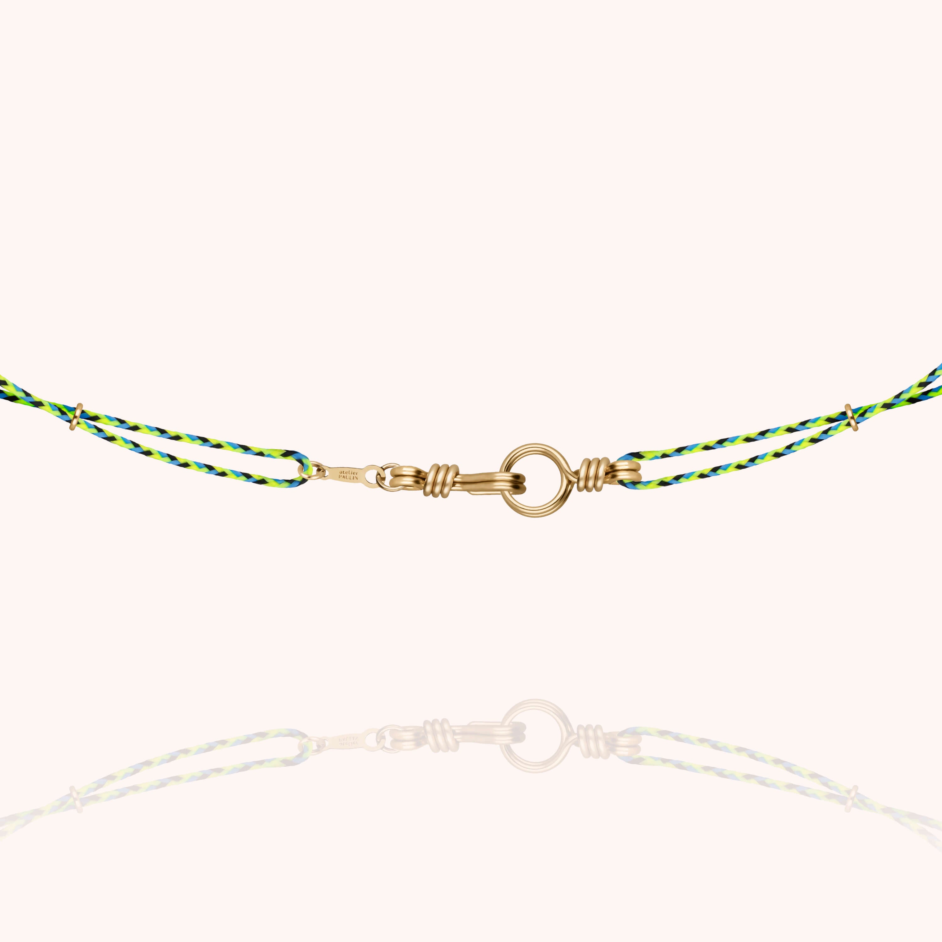 Attache moi Slim Knot Cord Necklace - 14k yellow gold filled