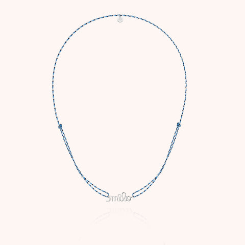 18k white gold - blue