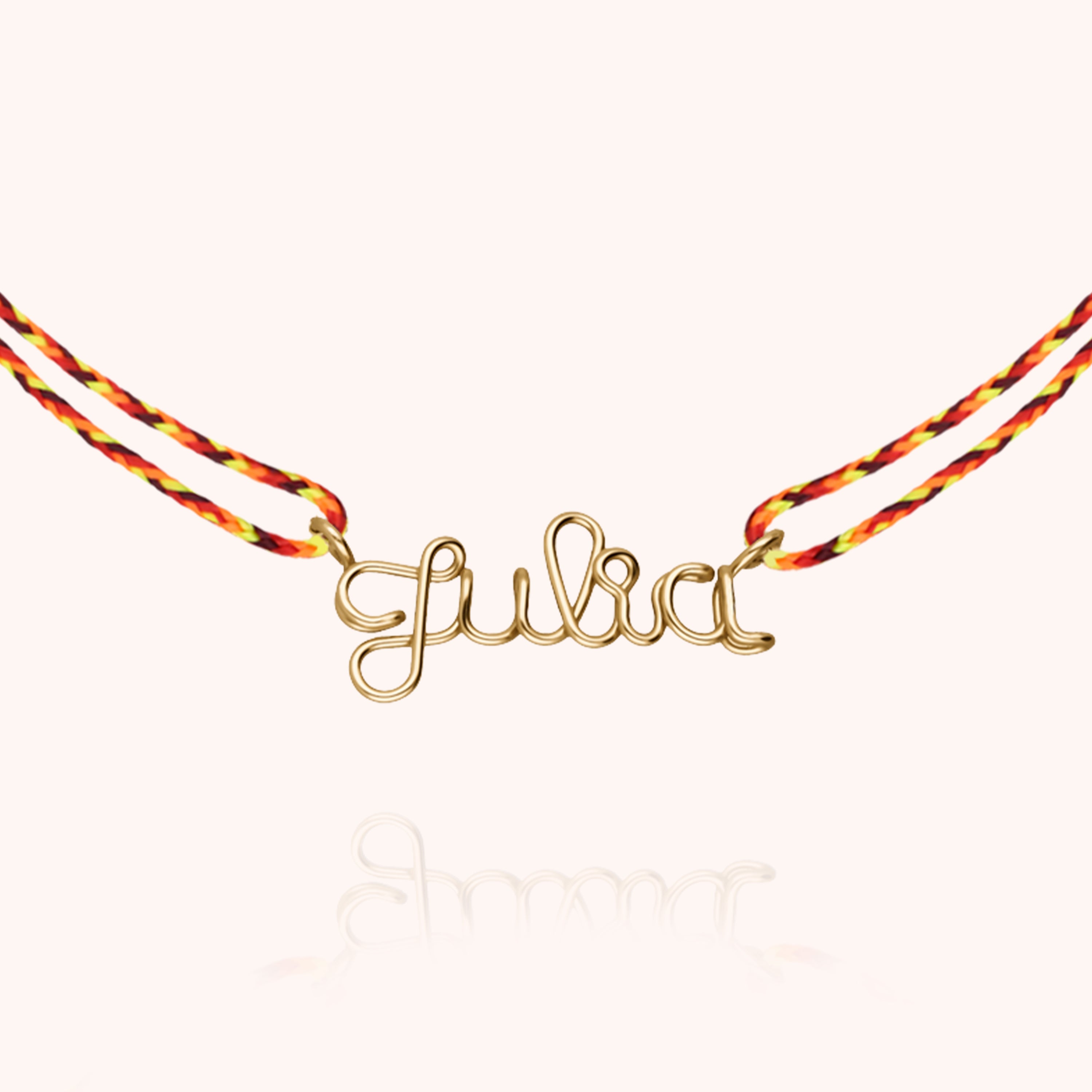 Collier Cordon Slim Knot Personnalisé personnalisable — idée cadeau bijou personnalisé