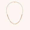 Slim Knot Personalized Cord Necklace - 14k yellow gold filled 3