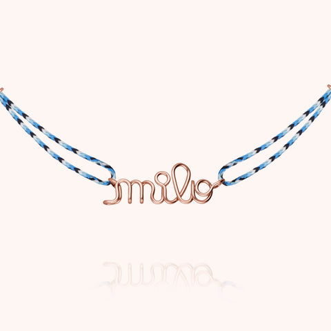 14k rose gold filled - blue